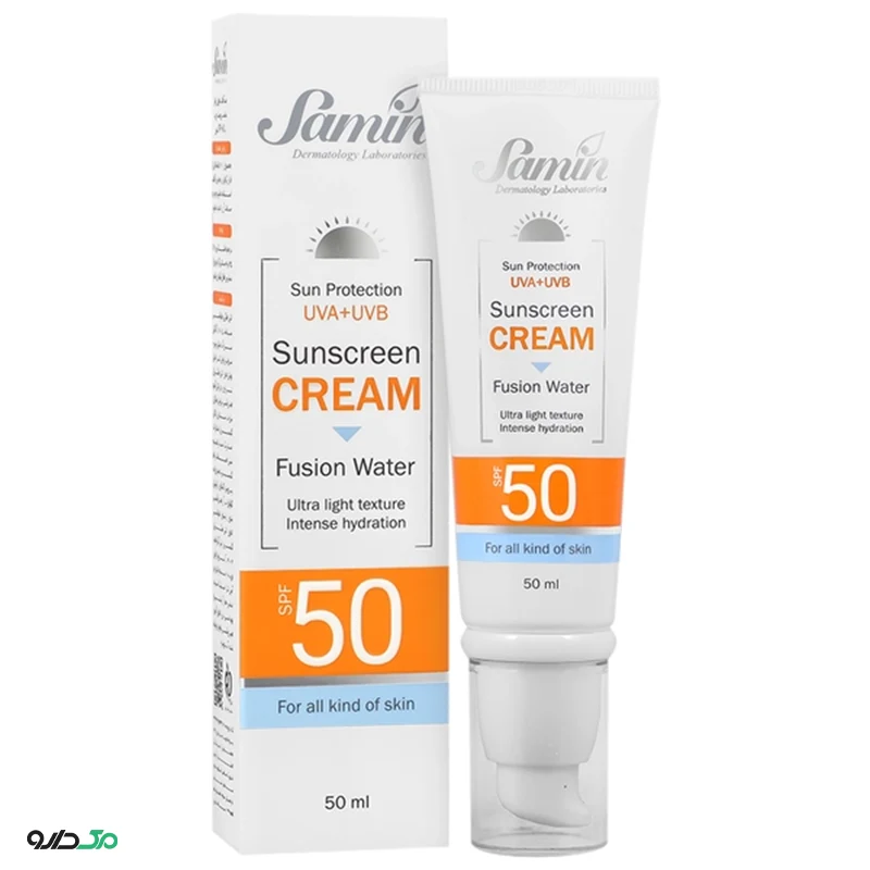 ضد آفتاب فیوژن واتر انواع پوست SPF50 ثمین